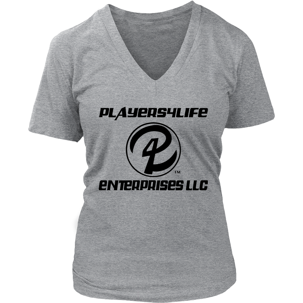 Players4Life Enterprises LLC Logo Women's V-Neck T-Shirt