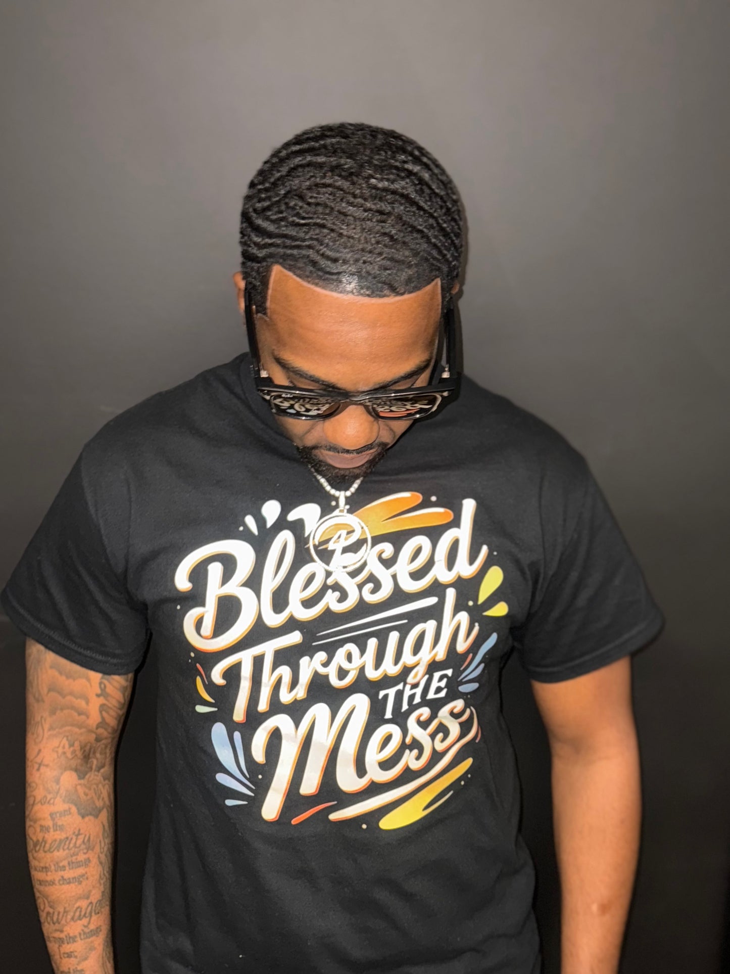 BLESSED THROUGH THE MESS T-SHIRT